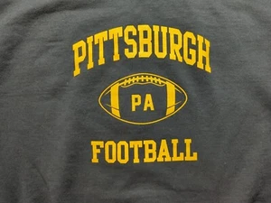Pittsburgh Football Gildan Pullover Sweatshirt Men's Size Large Black - Picture 1 of 9