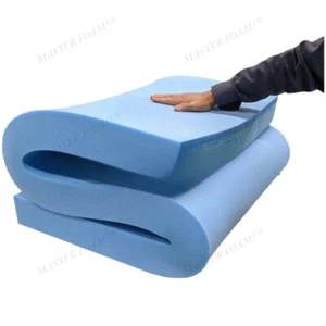 Blue Upholstery Foam Sheets - All Sizes (INCHES) & All Thickness - Quality Foam - Picture 1 of 6