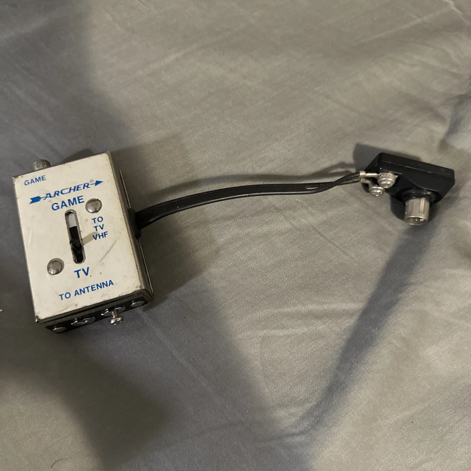 Vintage Archer Game to TV Antenna VHF UHF Switch Box Switcher Adapter Atari - Image 1 of 1