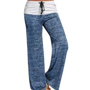 Women's Popular Wide Leg Drawstring Pajama Pants - Picture 1 of 18