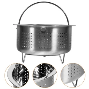 Small Steamer Basket Cooking Pot Insert Stainless Steel Rice Fruits Cooker ! - Picture 1 of 11