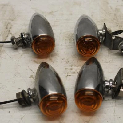 77-79 SUZUKI GS750 LUCES DE SEÑAL DE GIRO DELANTERAS TRASERAS IZQUIERDA DERECHA AFTERMARKET BB258 Foto 1 de 4