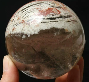 362g Multilayer Phantom Natural ghost Quartz Crystal sphere ball HEALING 1 - Picture 1 of 12