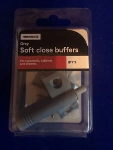 NEW Grey Soft Close Bufffers x 2 Cupboards Cabinets Drawers Kitchen Units - Picture 1 of 2