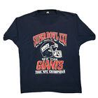 VINTAGE 80s NFL T-shirt Large New York Giants Champions Super Bowl Pasadena 1987