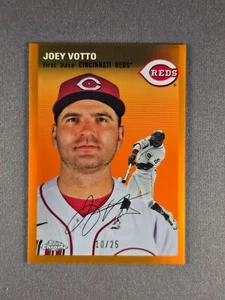 2023 Topps Chrome Platinum #289 Joey Votto /25 Orange Refractor Cincinnati Reds - Picture 1 of 2