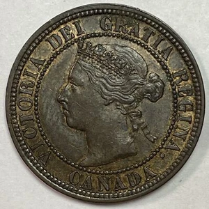 1882-H Canada Large Cent Victoria Coin #19960 - Picture 1 of 2