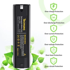 For Makita 9.6V 9000 9001 9002 9033 9034 9600 192696-2 632007-4 4000mAh Battery - Picture 1 of 12