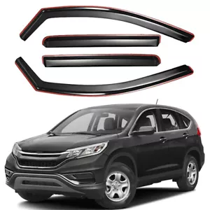 For Honda CR-V CRV 2012-2016 4 Pcs Side Window Visor Vent Rain Guards Deflectors - Foto 1 di 10