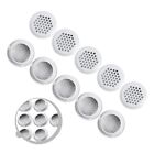 Stainless Steel Cabinet Round Ventilation Grill Cover for Home Pack of 10