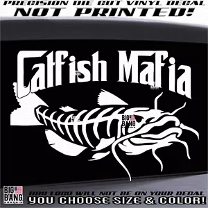 Catfish Mafia Vinyl Decal Sticker SUV Car Truck Boat Window Die Cut Funny Gift - Bild 1 von 4