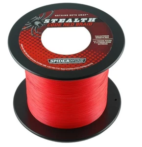 Spiderwire Stealth Code Red 0,30mm 23,06kg 1800m Geflochtene Schnur Großspule - Bild 1 von 1