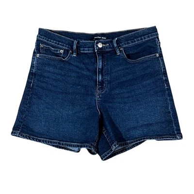 Pantalones cortos de mezclilla para mujer Calvin Klein Jeans lavado oscuro talla 14 clásicos informales básicos Foto 1 de 4