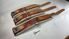 Vintage Humane Restraint Locking Leather Medical Wrist Restraints, set of 3/keys