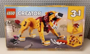 LEGO - 31112 - Creator - Wild Lion - 3 in 1 - New - Squished Box - Ships Fast! - Picture 1 of 8
