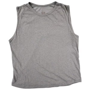 Nike Damen Tank Top Swoosh Grau Statisch Ärmellos U-Ausschnitt Baumwolle - Bild 1 von 8