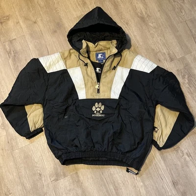 Starter 90s University Of Missouri Tigers Jacket - 1/2 Zip - Size XL - NCAA - Image 1 of 4