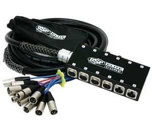 Elite Core 8 x 4 Channel 50' ft Pro Audio Cable XLR Mic Stage Snake - PS8450 - Picture 1 of 3
