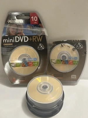 Memorex Mini DVD+RW 10 Pack Rewriteable DVD for DVD Camcorder or PC - (4) - Image 1 of 4