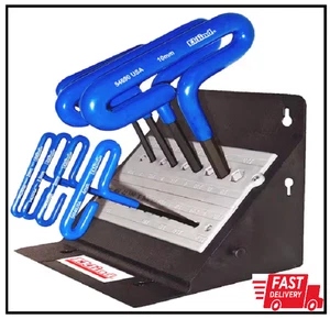 Cushion Grip Hex T-key Allen Wrench- 8-pieces Set Metric Mm Sizes 2-10 (6 In. - Picture 1 of 1