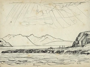 David Waterson - Small Pen & Ink Drawing - Isle of Arran Scotland 1932 - Picture 1 of 4