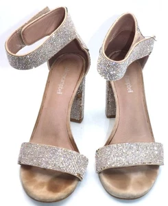 Jeffrey Campbell Glitter Block Heel Ankle Stap Glam Night Out Party Urban Chic - Picture 1 of 12