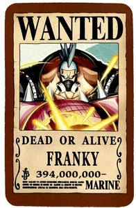 Franky One Piece Wanted Set ACG Holo Tarjeta Anime Dead or Alive - Imagen 1 de 4