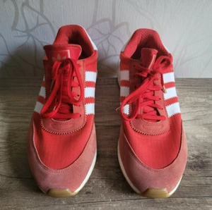 adidas Iniki Runner I-5923 Rot Weiß Schuhe Sneaker Running BB2091 Gr. 46 2/3 - Bild 1 von 11