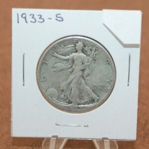 1933-S Liberty Walking Half Dollar Coin [092WEJ]