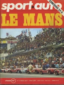 SPORT AUTO n°113 06/1971 24h du MANS GP MONACO 1000km MONZA + ENCART & POSTER - Imagen 1 de 1