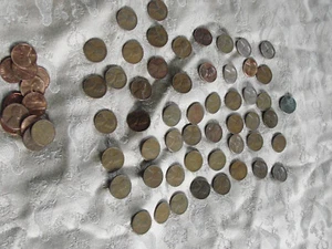 Lincoln Wheat Pennies Lot 50 + plus steel 1943D - Picture 1 of 12