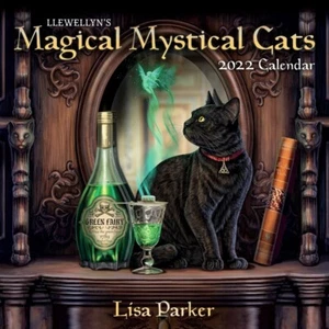 Llewellyn's 2022 magische mystische Katzen 24 Zoll Wandkalender VERSIEGELT USA VERKÄUFER - Bild 1 von 12