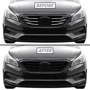 Vinilo apagón eliminación de cromo para Hyundai Sonata 2017 moldura de parrilla - Imagen 1 de 4