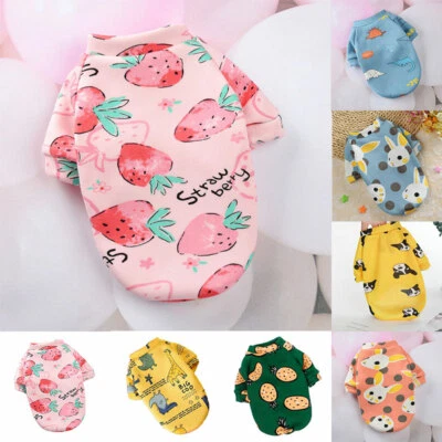 Pet Clothes Small Dog Hoodie Coat Chihuahua Shih Tzu Sweatshirt Tops T Shi ц - Image 1 of 4