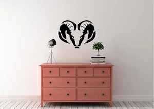Ram Head Inspired Design Home Decor Wall Art Decal Vinyl Sticker - Picture 1 of 7