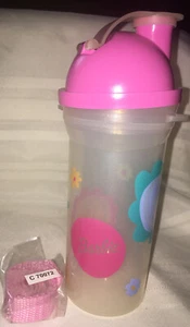 TUPPERWARE *NEW*BARBIE Thirstbreak Tumbler Pour Spout Seal Carry Strap 14 Oz Kid - Picture 1 of 12