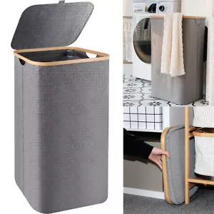 Large Foldable Dirty Clothes Laundry Basket Hamper Clothe for Storage 41*33*74cm - Picture 1 of 16