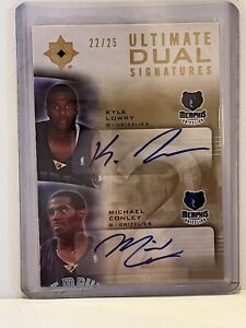 2007-08 Upper Deck Ultimate Collection Dual Auto 22/25 Lowry, Conley Grizzlies
