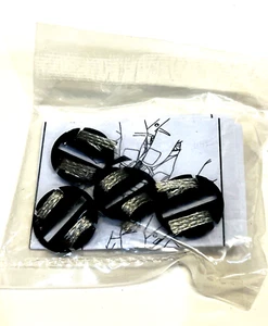 Scalextric 1/32 4 x Braid Plates Black New - Picture 1 of 5