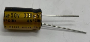 Nichicon UFG1H331MHM Fine Gold polarized electrolytic capacitor 330uf/50v - Picture 1 of 3