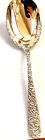 REPOUSSE KIRK STERLING 9 1/2" APPLIED WORK SERV SPOON POLISHED 925/1000 NO MONO
