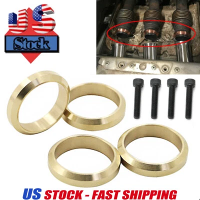 4X Copper Exhaust Gaskets For Yamaha Snowmobile Apex RX1 Attak Nytro 99999-03989 - Image 1 of 4