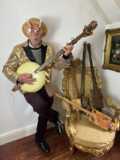 Novelty Collection Of 5 English Country Pop Art Banjo & Lute Style Instruments