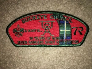 Boy Scout SA130 Camp Seven Ranges 90th ANN Buckeye Ohio Council Strip CSP Patch - Picture 1 of 1