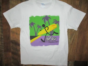 Port & Company Tee Shirt Boys Youth M Short Sleeve "GET AIR TRAMPOLINE PARK"  - Picture 1 of 3