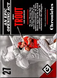 2017 Panini Chronicles #47 Mike Trout Blue - Picture 1 of 2