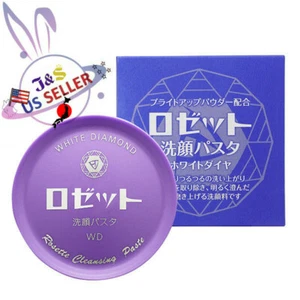 ROSETTE Cleansing Paste White Diamond 90g Bright-up Powder Face Wash - US Seller - Picture 1 of 3