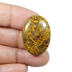 Natürlicher Mariam Jaspis Cabochon 35 kt ovale Form loser Edelstein {30 x 22} mm MI19-30 - Bild 1 von 7
