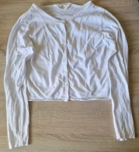Bolero Jäckchen Strickjacke Jacke Mädchem In Weiß Größe: 170 Von H&M - Bild 1 von 4