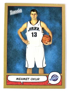 2004-05 Topps Bazooka Mehmet Okur Gold Utah Jazz #81 - Picture 1 of 2